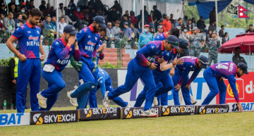 यूएईविरुद्ध नेपाललाई छैटौँ सफलता, गुल्सनले लिए विकेट